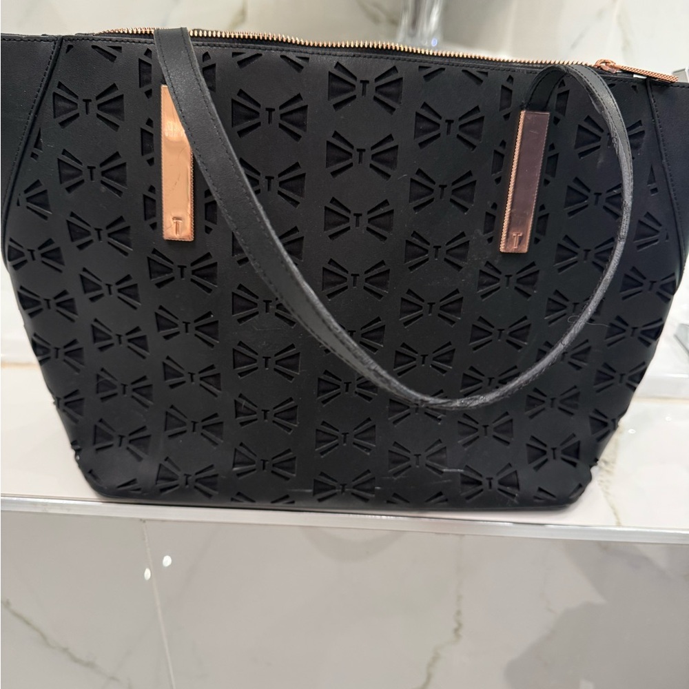 Elegant Black Tote Bag by Ted Baker (Large)